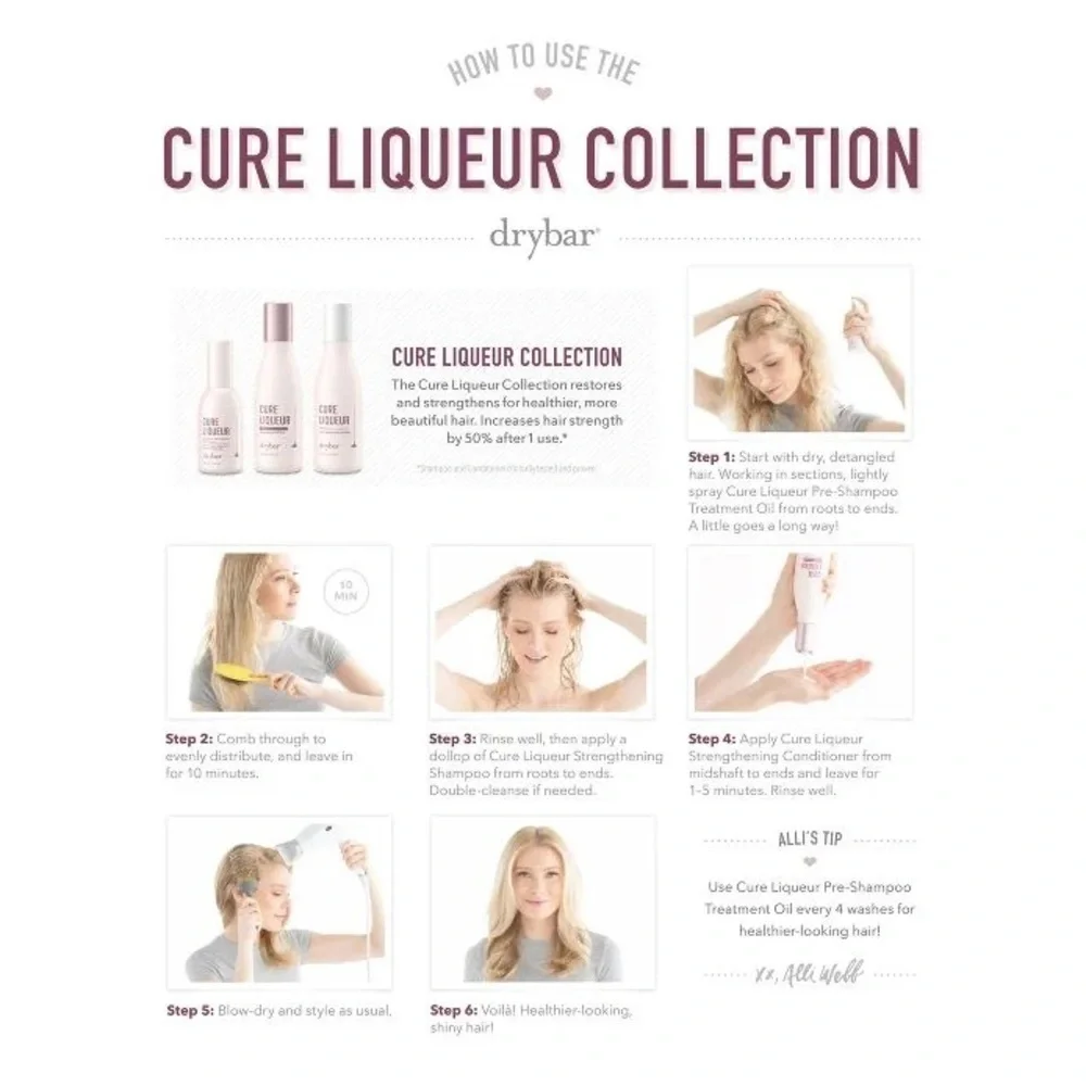 Drybar Cure Liqueur Pre-Shampoo Treatment Oil 5oz